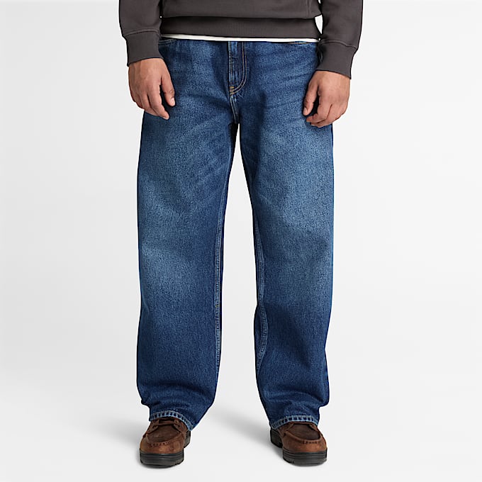 Mens Baggy Denim Pant TBL Midnight Sky Wash ALT1