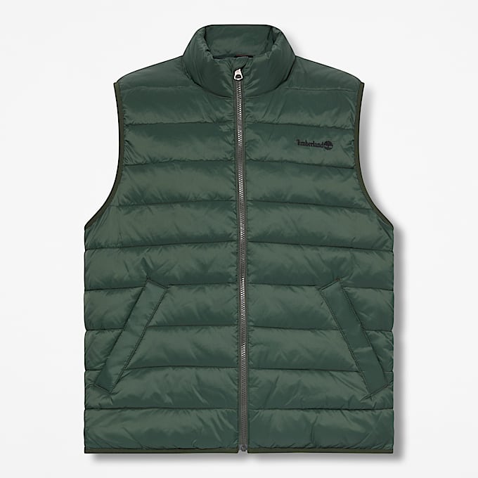 Mens Lightweight Puffer Vest TBL Dark Green HERO
