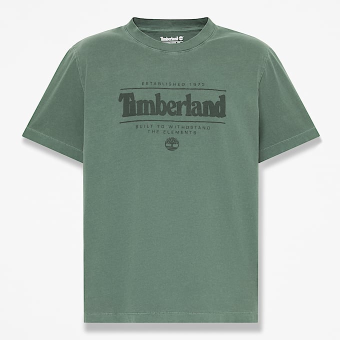 Mens Garment Dye ShortSleeve TShirt TBL Dark Green HERO