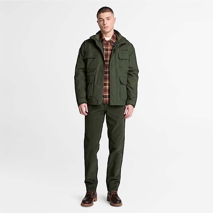 Chemise  carreaux en flanelle paisse pour hommes TBL Brun ALT2