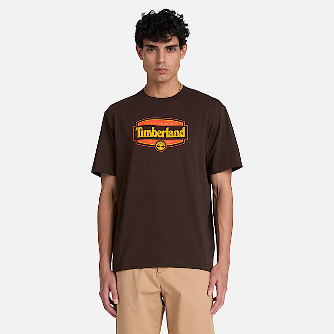 Mens Heritage Seal ShortSleeve TShirt TBL Dark Brown ALT1
