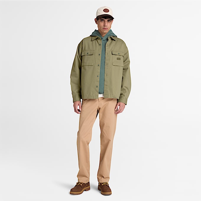 Mens Utility Overshirt TBL Deep Lichen Green ALT2
