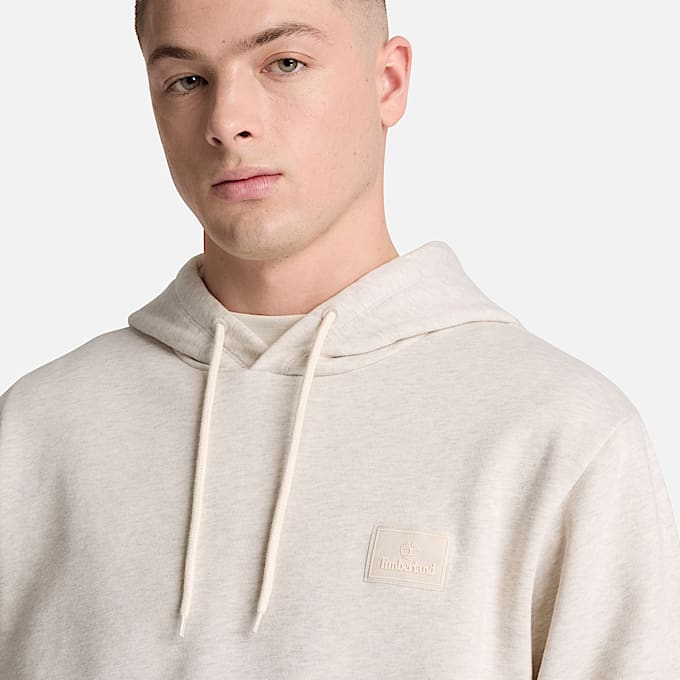 Mens Silicon Badge Hoodie TBL Light Oatmeal Heather ALT3