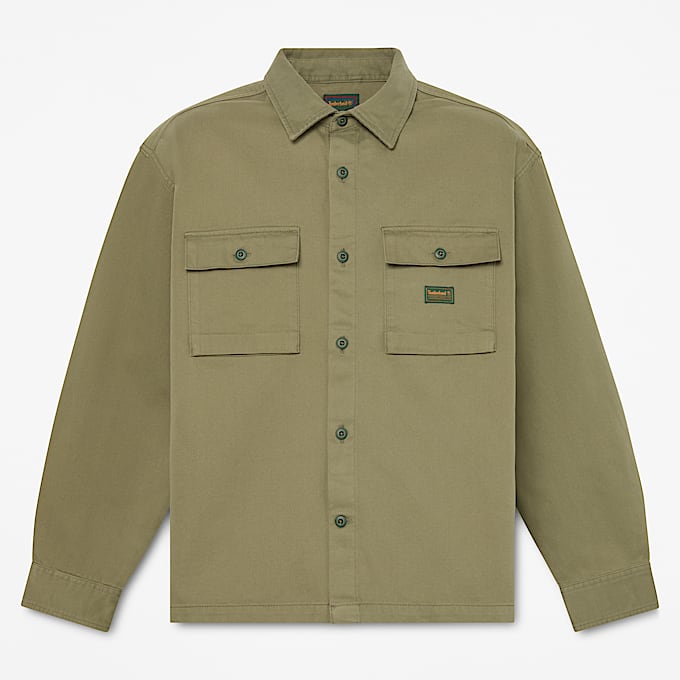 Mens Utility Overshirt TBL Deep Lichen Green HERO