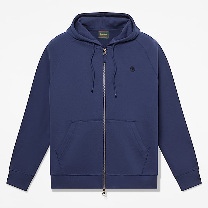 Sudadera con gorro y cierre completo Exeter River para Hombre TBL Azul marino oscuro HERO