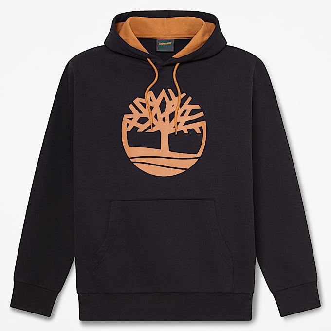 Mens Northwood Tree Logo Hoodie TBL Black HERO