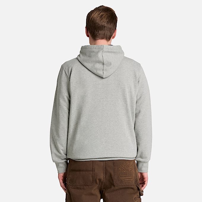 Mens Northwood Tree Logo Hoodie TBL Medium Grey Heather ALT8