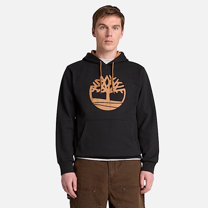 Mens Northwood Tree Logo Hoodie TBL Black ALT1