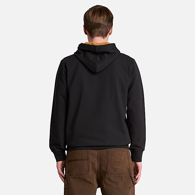 Mens Northwood Tree Logo Hoodie TBL Black ALT8