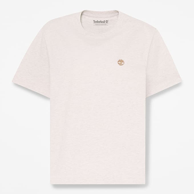 Playera manga corta Crafted Crew para Mujer TBL Avena claro jaspeado HERO