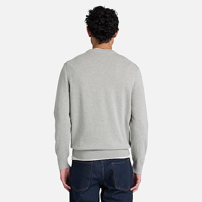 Chandail Oyster River en coton molletonn et  encolure ronde pour hommes TBL Chin gris moyen ALT8