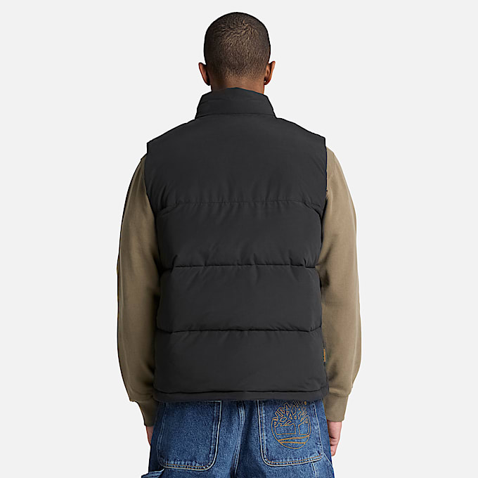 Mens South Twin Water Repellent Puffer Vest TBL Black ALT8