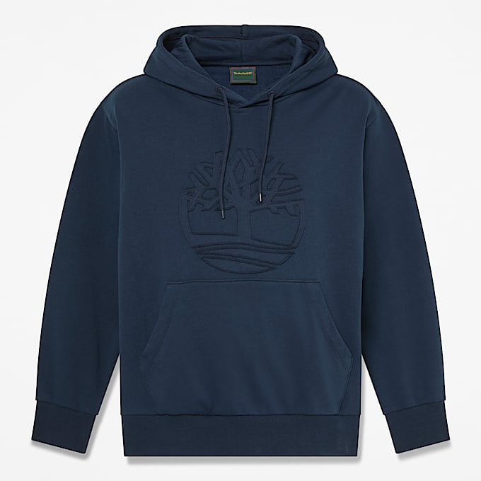 Mens Wareham Tree Logo Patch Hoodie TBL Dark Sapphire HERO
