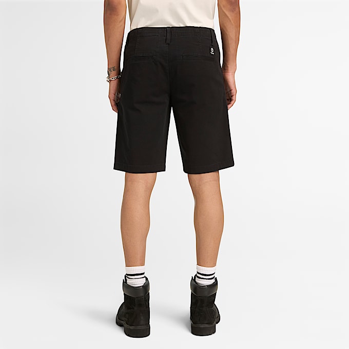 Mens Topsfield Twill Chino Short TBL Black ALT8