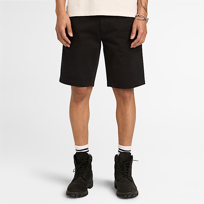 Mens Topsfield Twill Chino Short TBL Black ALT1