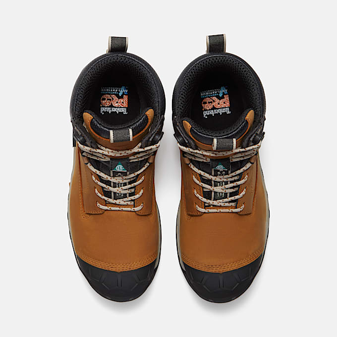 Mens Boondock Ultralight CSA 6 CompositeToe Waterproof Work Boot TBL Wheat FullGrainBlack ALT2