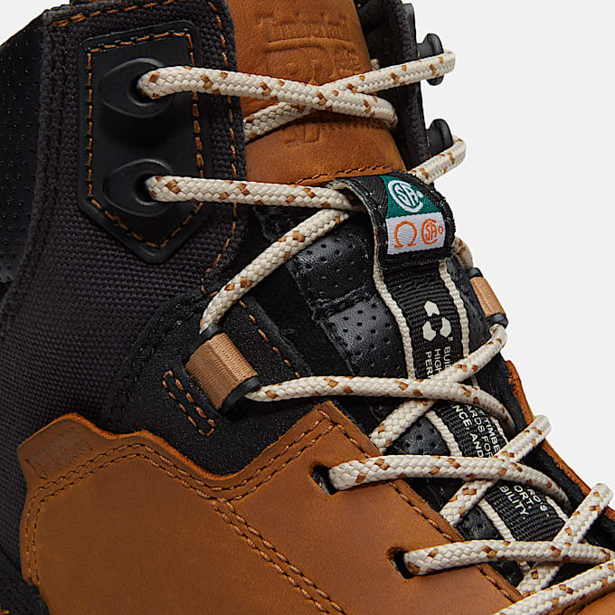 Mens Boondock Ultralight CSA 6 CompositeToe Waterproof Work Boot TBL Wheat FullGrainBlack ALT7