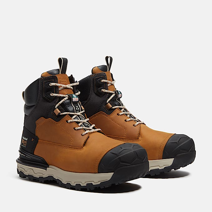 Mens Boondock Ultralight CSA 6 CompositeToe Waterproof Work Boot TBL Wheat FullGrainBlack ALT4