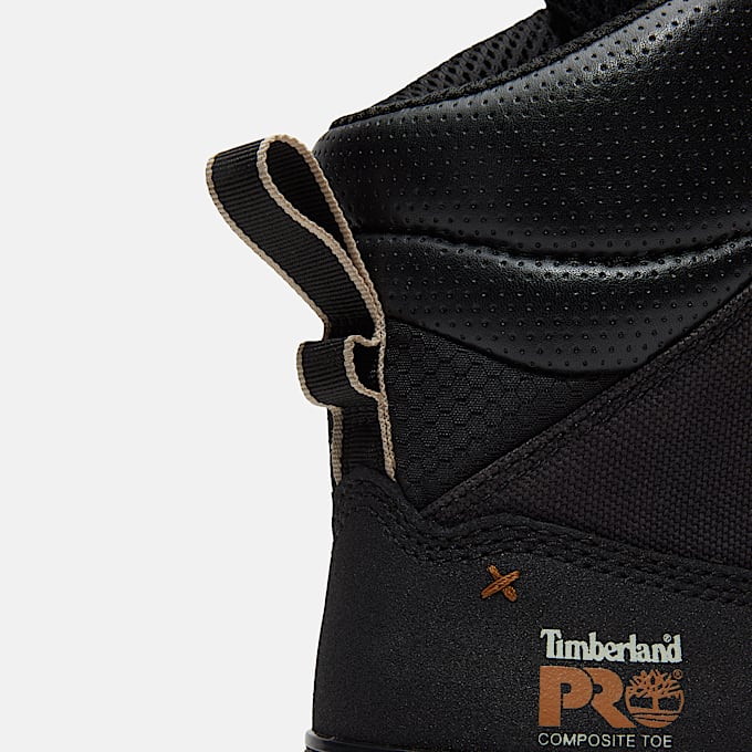 Mens Boondock Ultralight 6 CompositeToe Waterproof Work Boot TBL Wheat FullGrainBlack ALT7