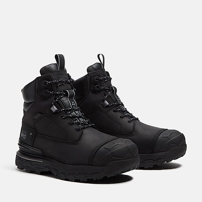Mens Boondock Ultralight 6 CompositeToe Waterproof Work Boot TBL Black FullGrain ALT4