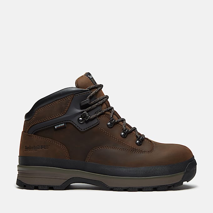 Mens Timberland PRO Euro Hiker XD Mid Boot TBL Brown FullGrain HERO