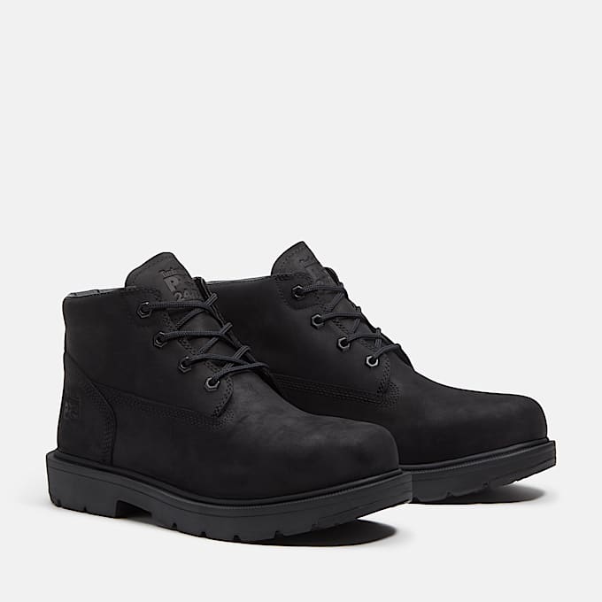 Mens Power Shift SlipResistant Chukka Boot TBL Black FullGrain ALT4