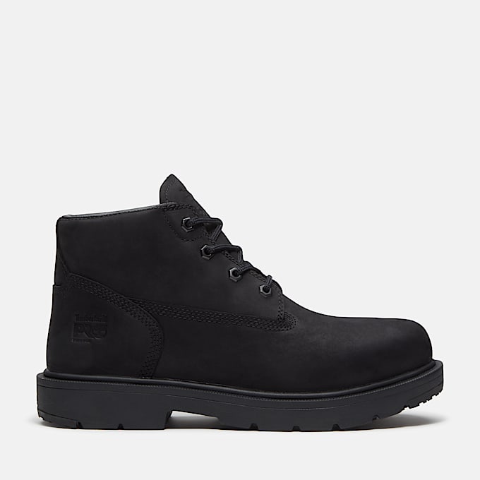 Mens Power Shift SlipResistant Chukka Boot TBL Black FullGrain HERO