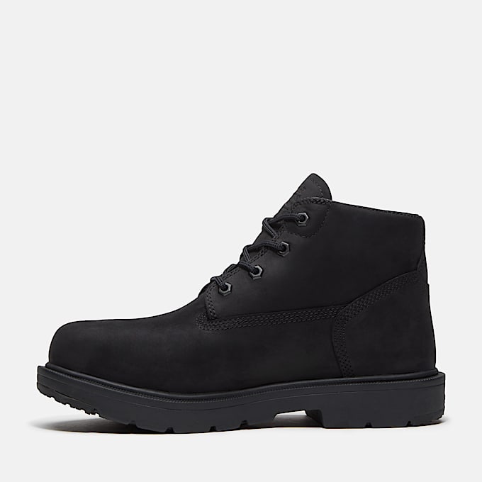 Mens Power Shift SlipResistant Chukka Boot TBL Black FullGrain ALT6