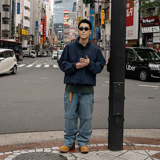 Timberland x BEAMS Nylon Zip Up Convertible Jacket TBL Dark Navy ALTA