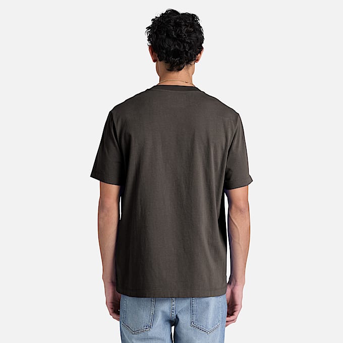 Mens Silicon Badge ShortSleeve TShirt TBL Vintage Black ALT8
