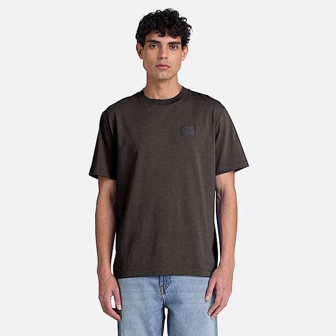 Mens Silicon Badge ShortSleeve TShirt TBL Vintage Black ALT1