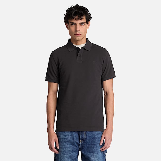 Polo Oyster River pour hommes TBL Noir ALT1