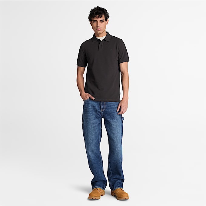 Polo Oyster River pour hommes TBL Noir ALT2