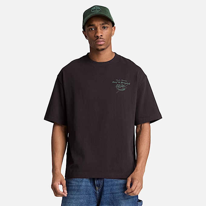 Mens Beef Broccoli Graphic TShirt TBL Black ALT1