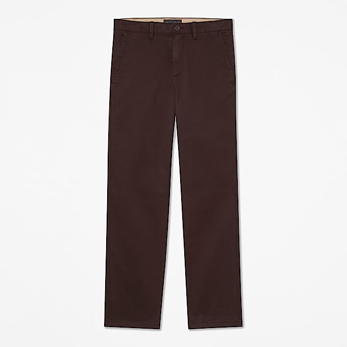 Mens Topsfield Straight Twill Chino Pant TBL Dark Brown HERO
