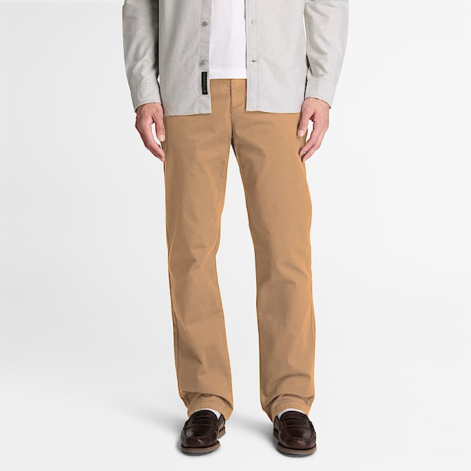 Mens Topsfield Straight Twill Chino Pant TBL Earth Brown ALT1