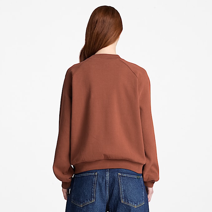 Sudadera de cuello redondo Crafted para mujer TBL Marrn ALT8