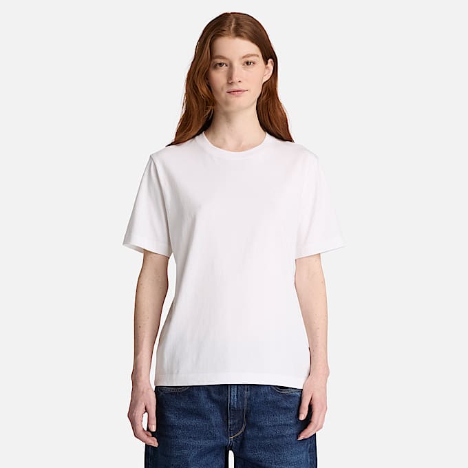 Playera manga corta Crafted Crew para Mujer TBL Blanco ALT1