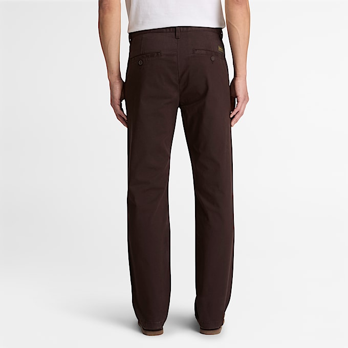 Mens Topsfield Straight Twill Chino Pant TBL Dark Brown ALT8