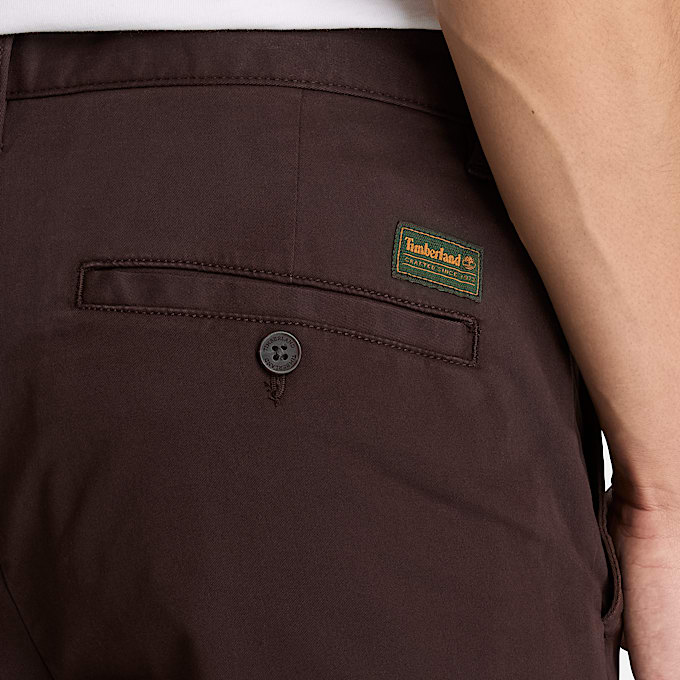 Mens Topsfield Straight Twill Chino Pant TBL Dark Brown ALT3