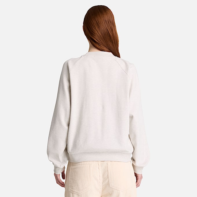 Womens Crafted Crew Sweatshirt TBL Light Oatmeal Heather ALT8
