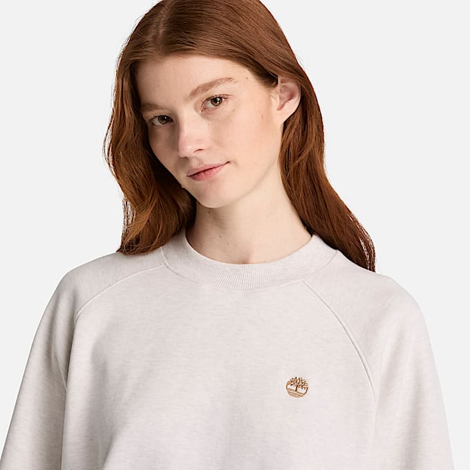 Womens Crafted Crew Sweatshirt TBL Light Oatmeal Heather ALT3