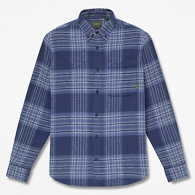 Indigo Check Regular Shirt TBL Dark Navy HERO