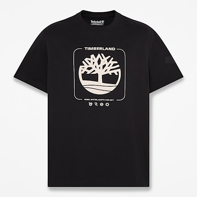 Mens Tree Graphic TShirt TBL Black HERO