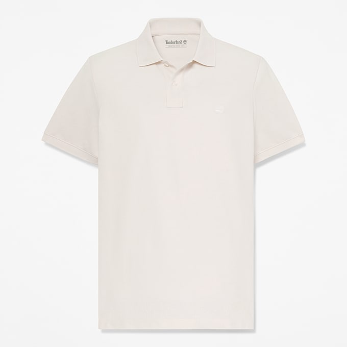 Mens Oyster River Regular ShortSleeve Polo TBL Vintage White HERO