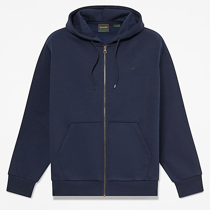 Haut  capuchon Oyster River  glissire avec logo pour hommes TBL Saphir fonc HERO