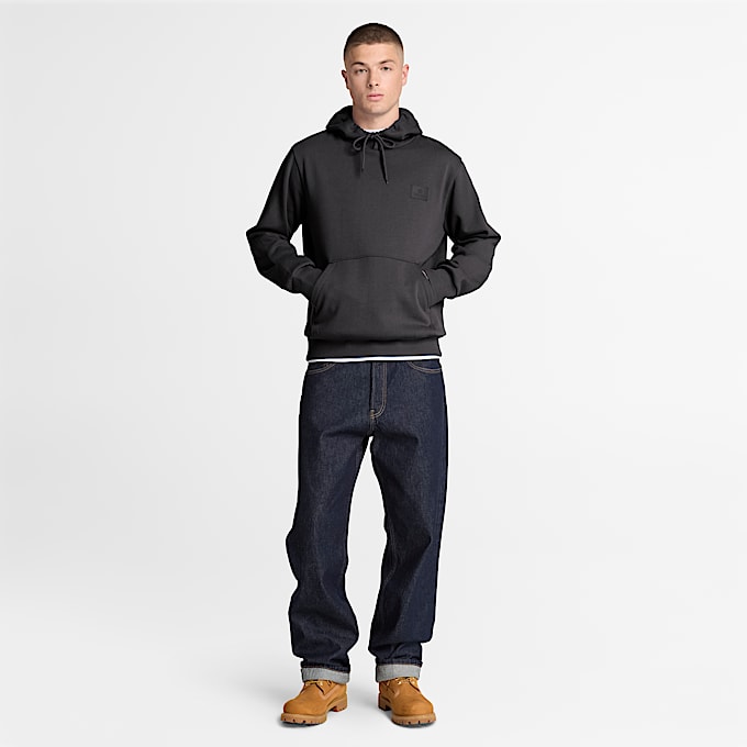 Mens Silicon Badge Hoodie TBL Black ALT2