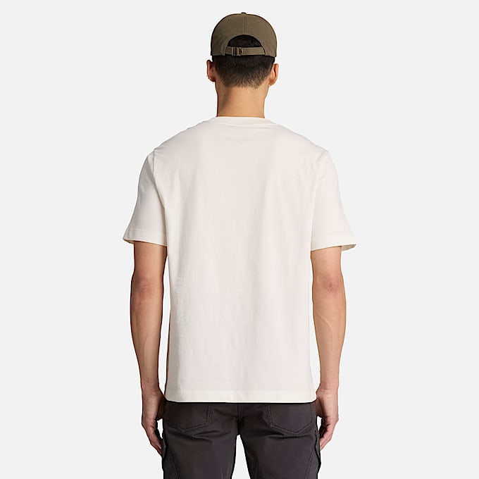 Tshirt imprim Pine Tree pour hommes TBL Blanc dpoque ALT8