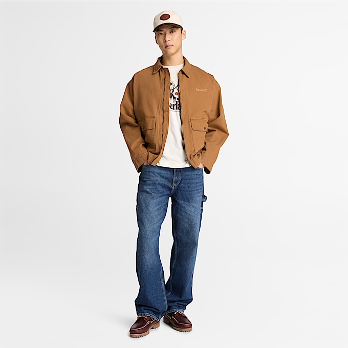 Mens Canvas Jacket TBL Dark Wheat ALT2