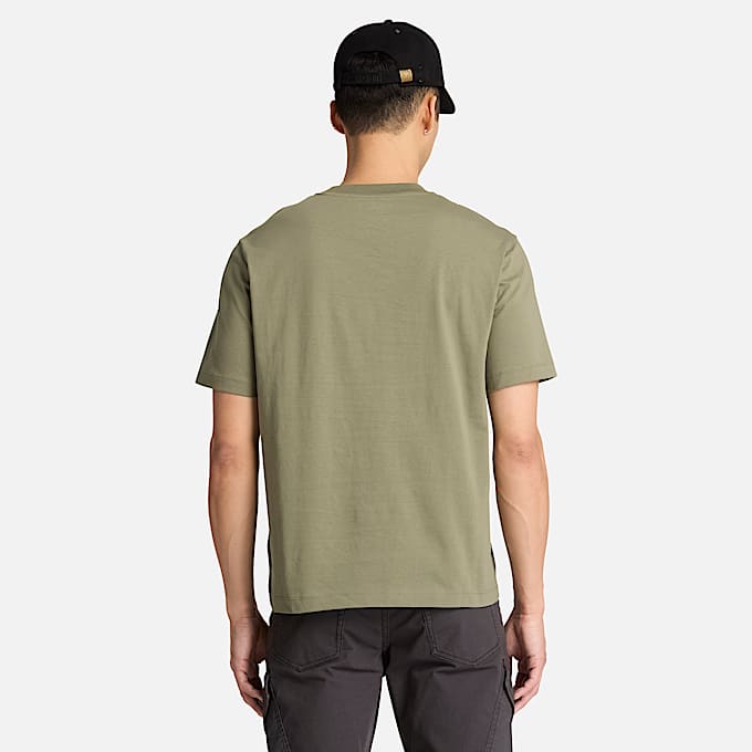 Mens Pine Tree Graphic TShirt TBL Deep Lichen Green ALT8